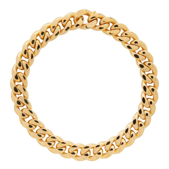 Bottega Veneta Gold Curb Chain Necklace