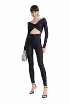 The Andamane Kendall Jumpsuit In Black Polyamide