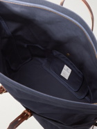 BLEU DE CHAUFFE - Leather-Trimmed Cotton-Canvas Weekend Bag
