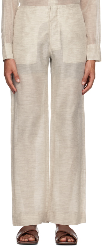 Photo: Gabriela Coll Garments Gray No.205 Trousers