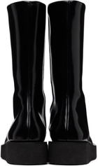 Ernest W. Baker Black Zipp Boots