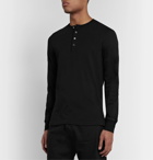 TOM FORD - Slim-Fit Cotton-Jersey Henley T-Shirt - Black