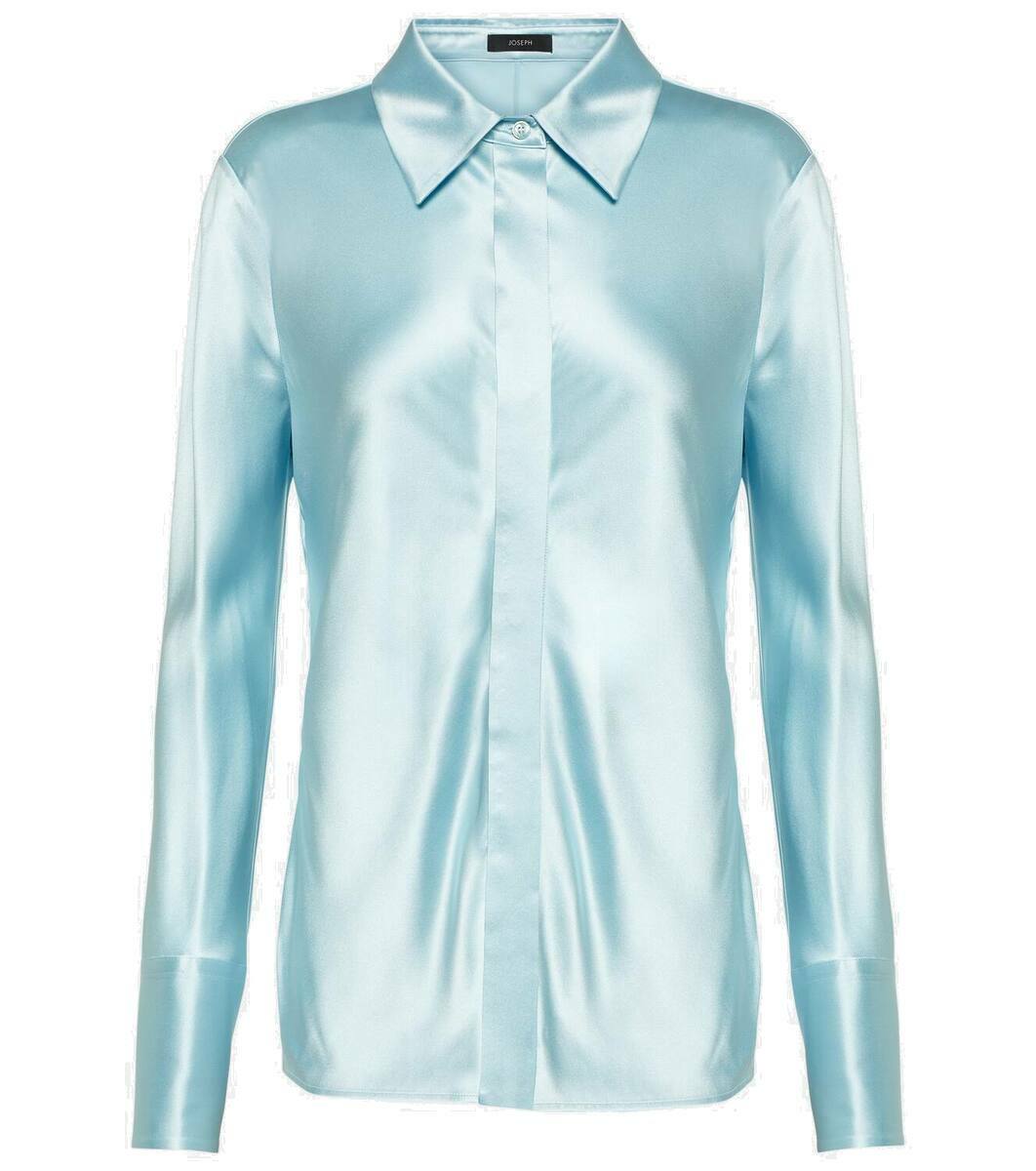 Tシャツ・カットソー JOSEPH SS25 CLEA TOP BLOUSE SILK SATIN (JF009087 1251) Clea Silk Satin Camisole in Purple | JOSEPH AT