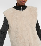 Jet Set Sleeveless shearling vest