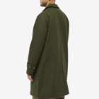 Foret Men's Shelter Wool Overcoat in Green
