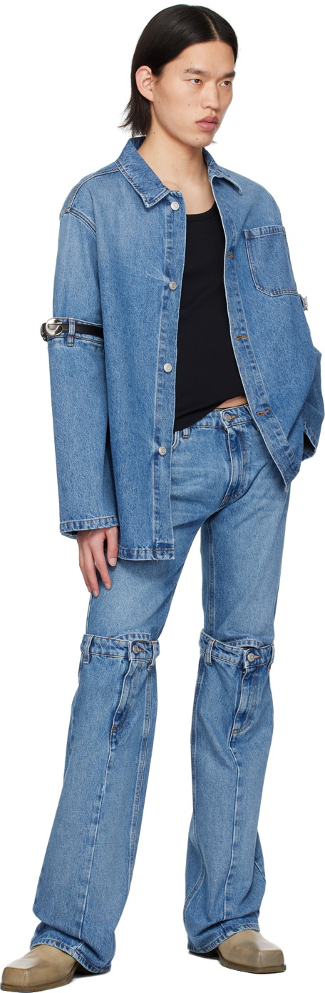 Coperni Blue Strap Denim Jacket