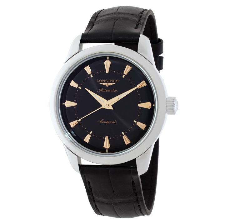 Photo: Longines Conquest Heritage Automatic Black Dial Watch L16494520