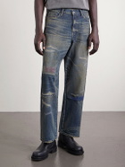 Neighborhood - Savage Distressed Wide-Leg Jeans - Blue