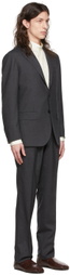 Ring Jacket Gray Wool Suit