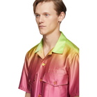 Sies Marjan Pink and Yellow Dean Degrade Pocket Shirt