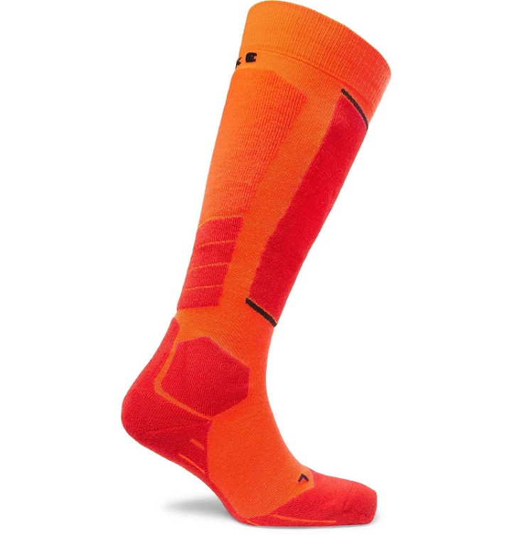 Photo: FALKE Ergonomic Sport System - SK2 Stretch-Knit Ski Socks - Orange