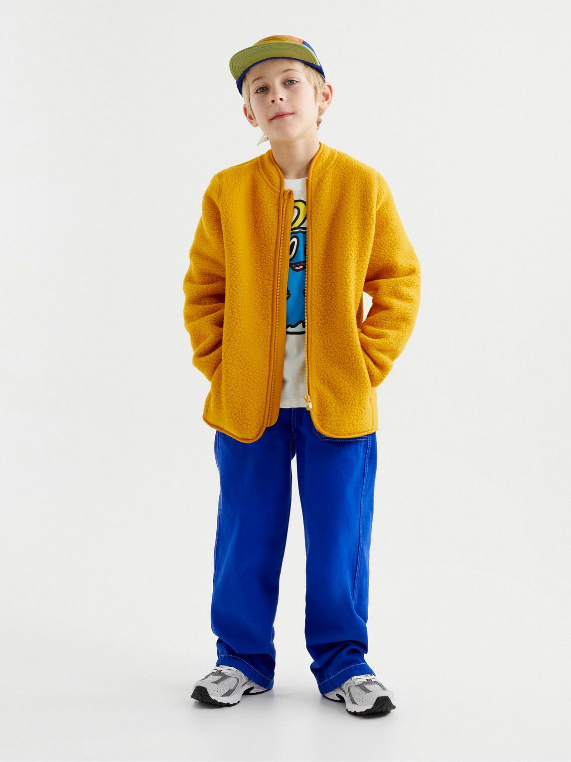 ARKET Kids - Ludwig Cotton-Fleece Jacket - Yellow