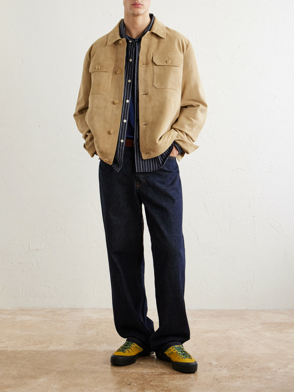 Polo Ralph Lauren - Panelled Suede Jacket - Neutrals