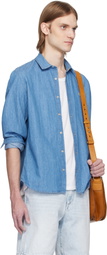 Lacoste Blue Washed Denim Shirt