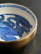 L'Objet - Ruan Hoffmann Gold-Plated Painted Earthenware Bowl