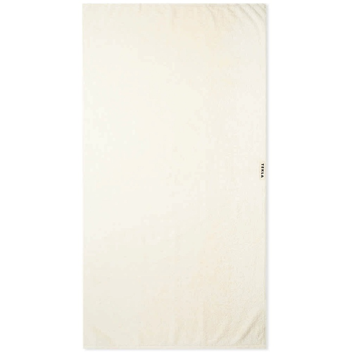Photo: Tekla Fabrics Organic Terry Bath Towel in Ivory
