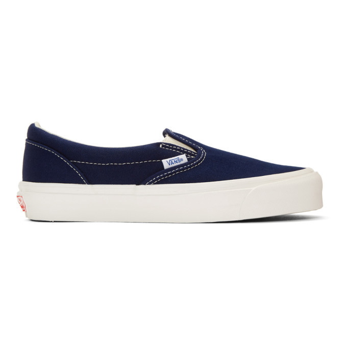 Photo: Vans Blue OG Classic Slip-On Sneakers