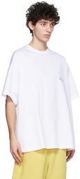 Wooyoungmi White Bouquet Logo T-Shirt