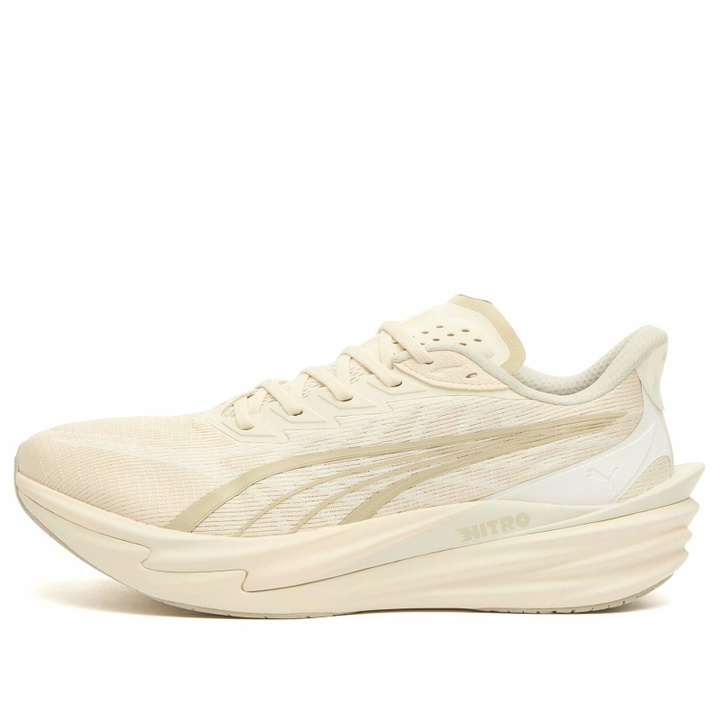 Photo: Puma Men's Running Deviate NITRO 4 Sneaker in Alpine Snow/Warm White