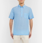 Onia - Button-Down Collar Slub Linen and Tencel-Blend Shirt - Men - Blue