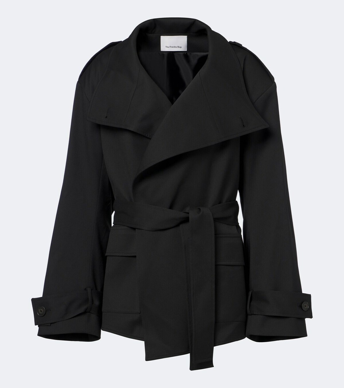 The Frankie Shop Tavea belted double-breasted jacket