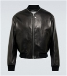 Jil Sander Leather bomber jacket