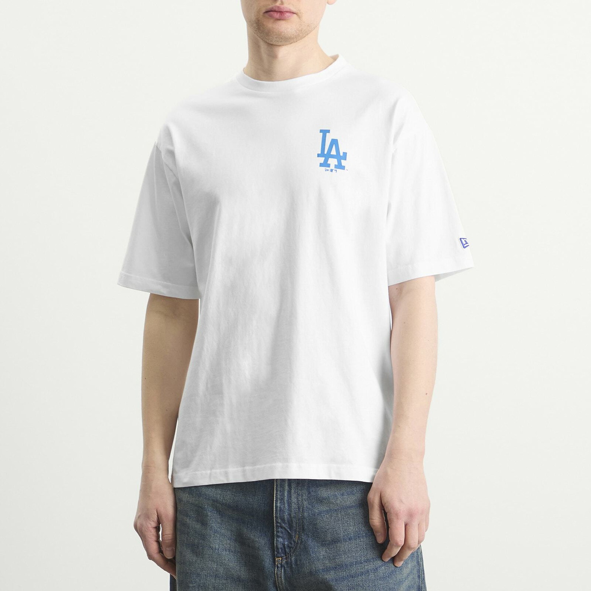 New Era Men's MLB World Series Dodgers T-Shirt in White