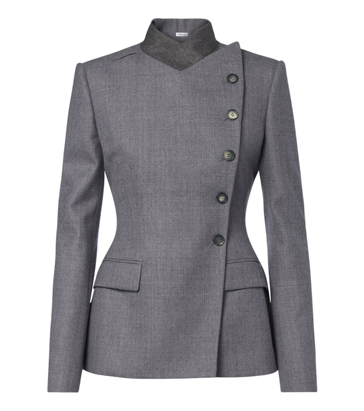 Photo: McQueen Double-breasted peplum wool blazer