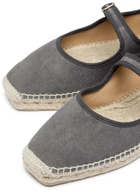 Castañer Padau Canvas Espadrille Flats Grey
