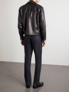 J. Mueser - Waverly Straight-Leg Pleated Wool-Twill Suit Trousers - Gray