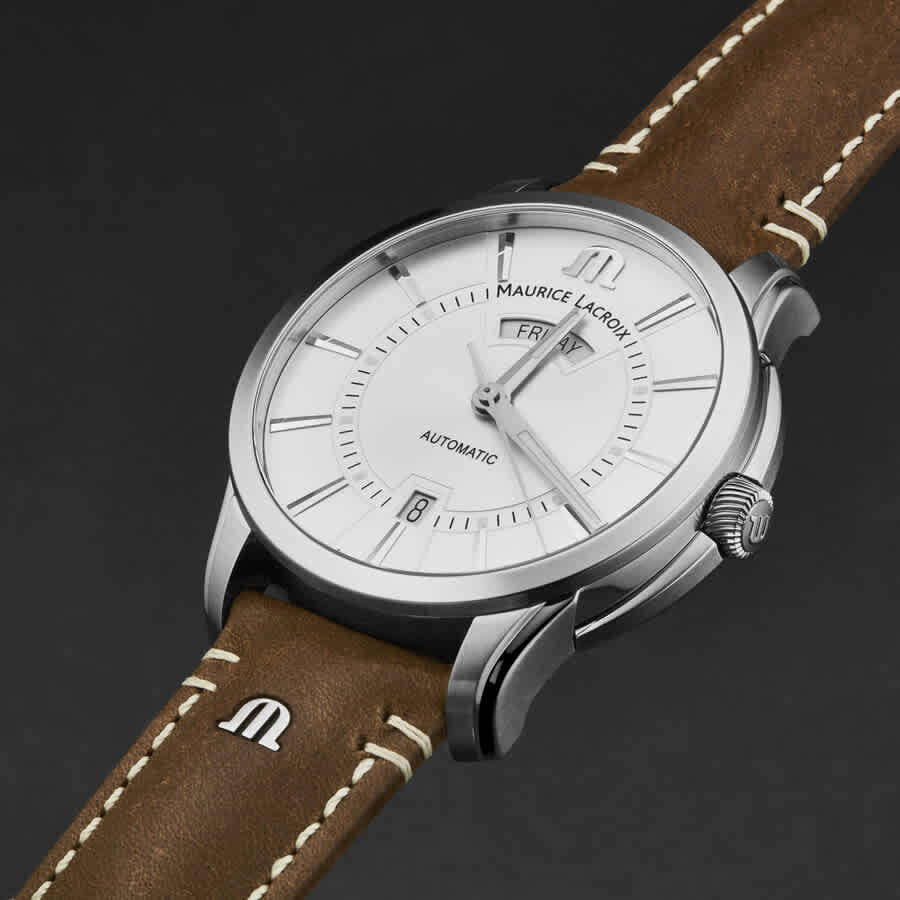 Maurice Lacroix Pontos Automatic Silver Dial Mens Watch PT6358-SS001-130-2