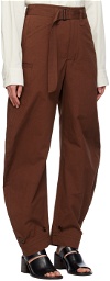 LEMAIRE Brown Tapered Trousers