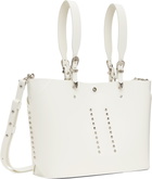 Toga Pulla White Big Leather Tote