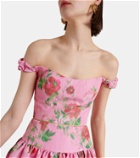 Markarian Giorgia floral off-shoulder midi dress