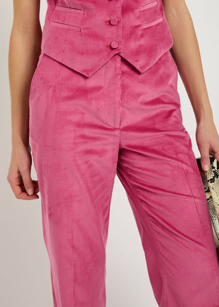 Gabriela Hearst Vesta Straight-leg Corduroy Trousers Pink