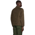 Snow Peak Brown Wool Fleece Jacket