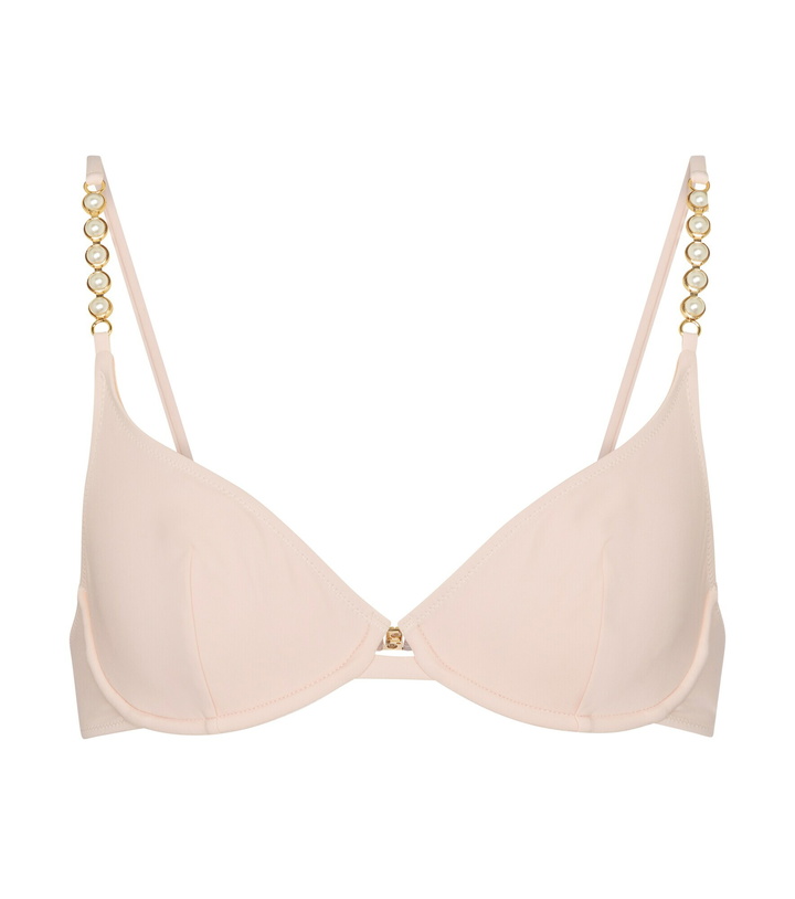 Photo: Stella McCartney - Faux pearl-embellished bikini top