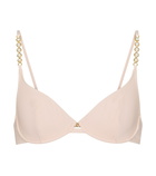 Stella McCartney - Faux pearl-embellished bikini top