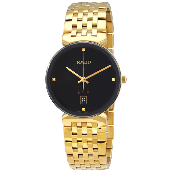 Photo: Rado Florence Quartz Diamond Black Dial Unisex Watch R48914703