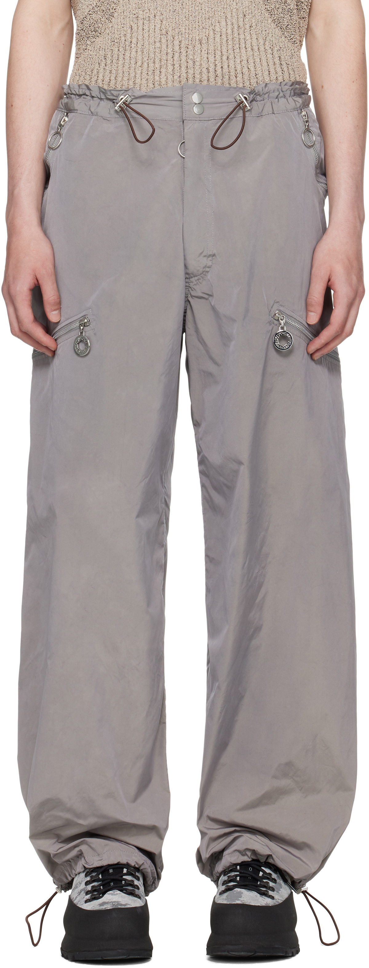 Charlie Constantinou SSENSE Exclusive Gray Nylon Essential Cargo Pants