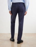 Mr P. - Straight-Leg Houndstooth Wool Suit Trousers - Blue