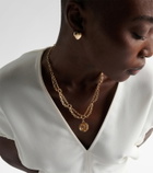 FoundRae Infinite Gratitude 18kt gold pendant necklace with diamond