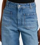 Victoria Beckham Alina faded wide-leg jeans