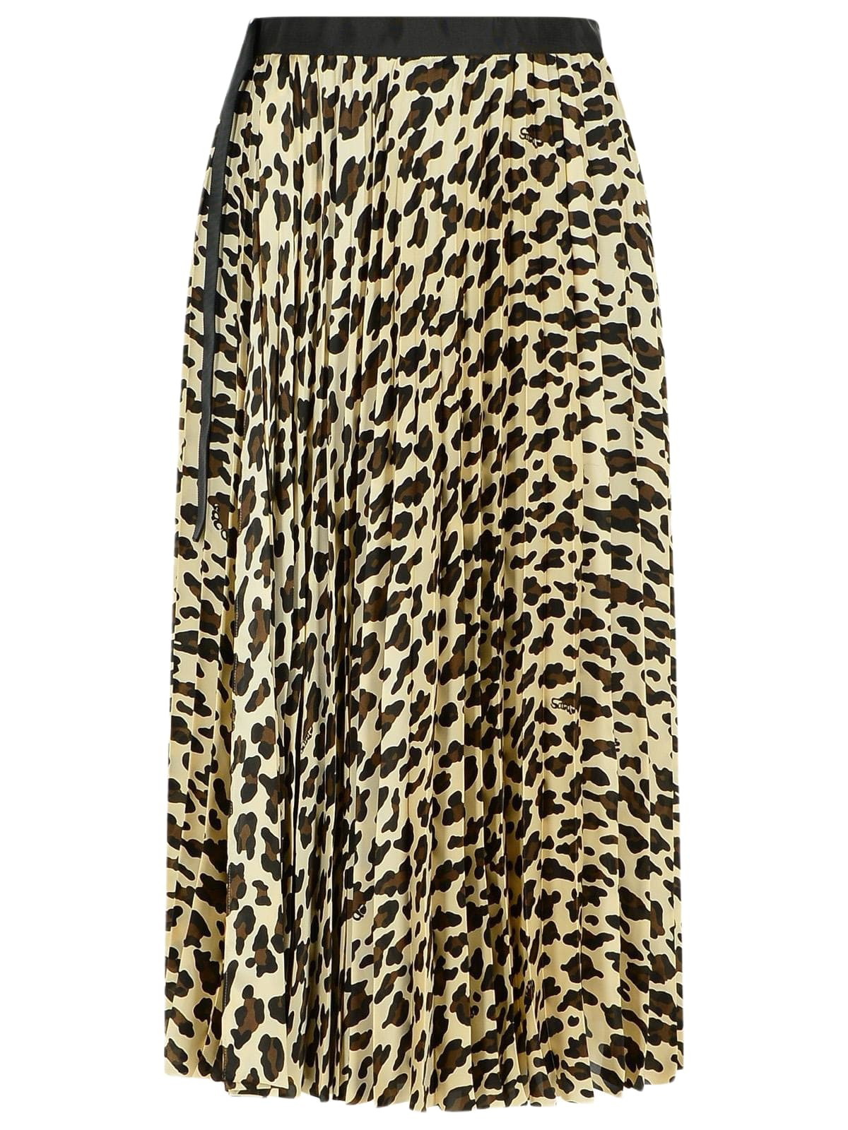 Sacai Pleated midi skirt Sacai
