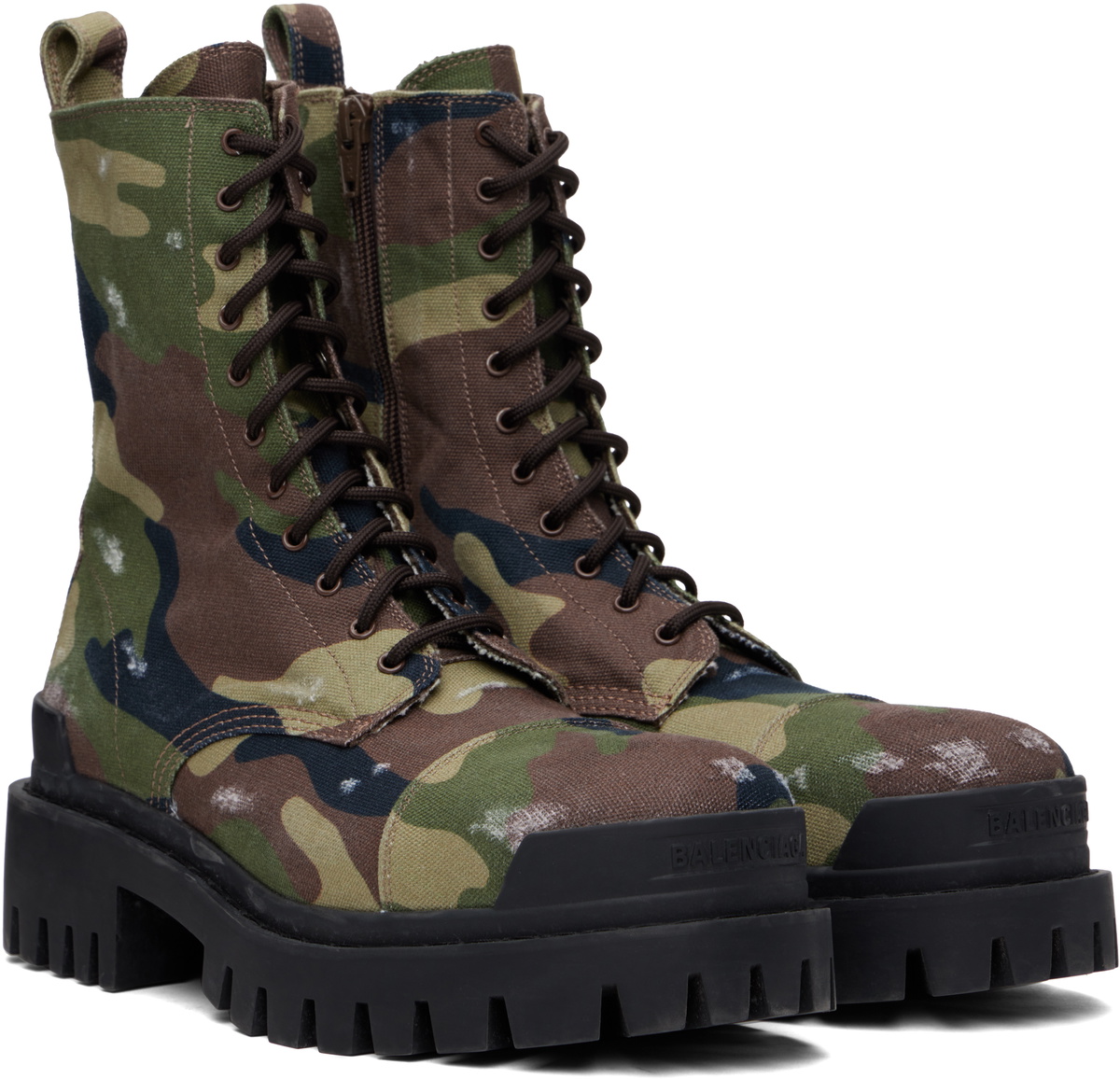 個人装備 BALENCIAGA combat strike Boots Men's Combat Strike Boot in Black | Balenciaga US
