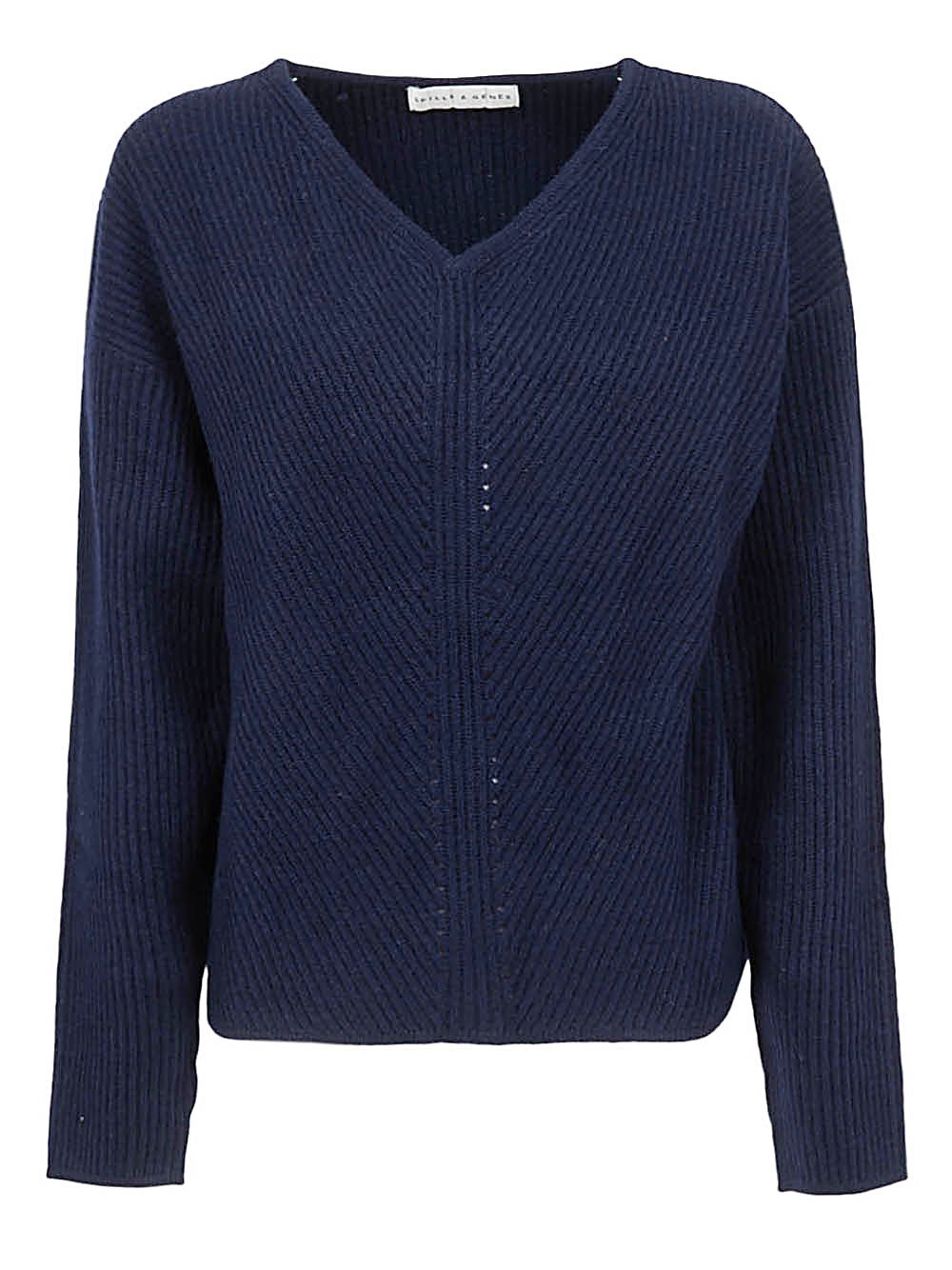 SKILLS&GENES - V-neck Wool Sweater