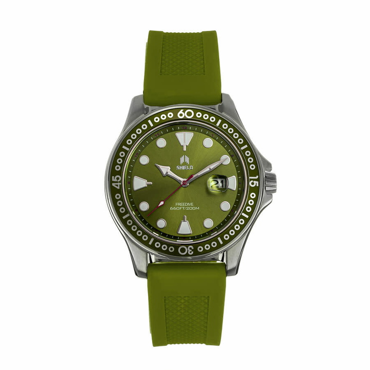 Photo: Shield Freedive Quartz Green Dial Mens Watch SLDSH115-3