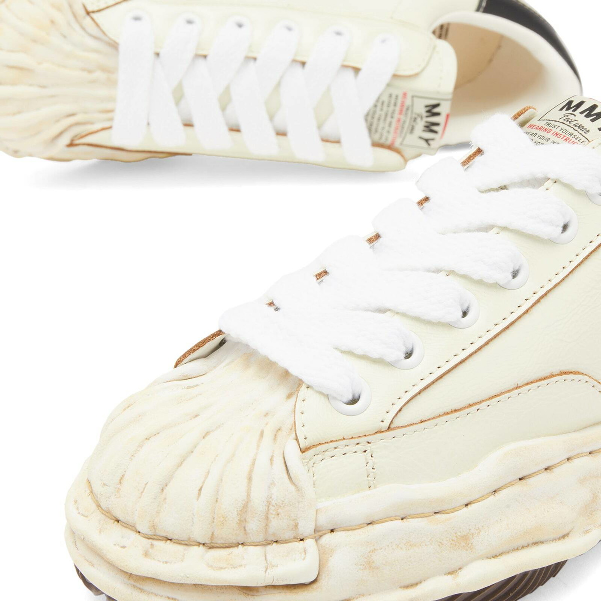 Maison MIHARA YASUHIRO Blakey Original Sole Wrinkled Leather in White