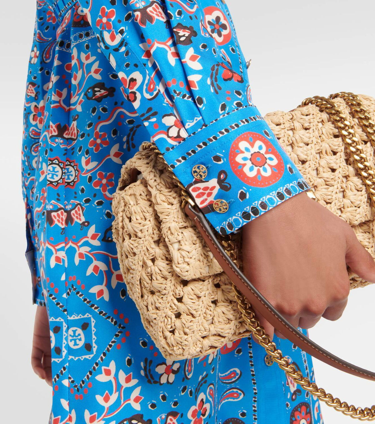 Tory Burch Printed silk midi dress