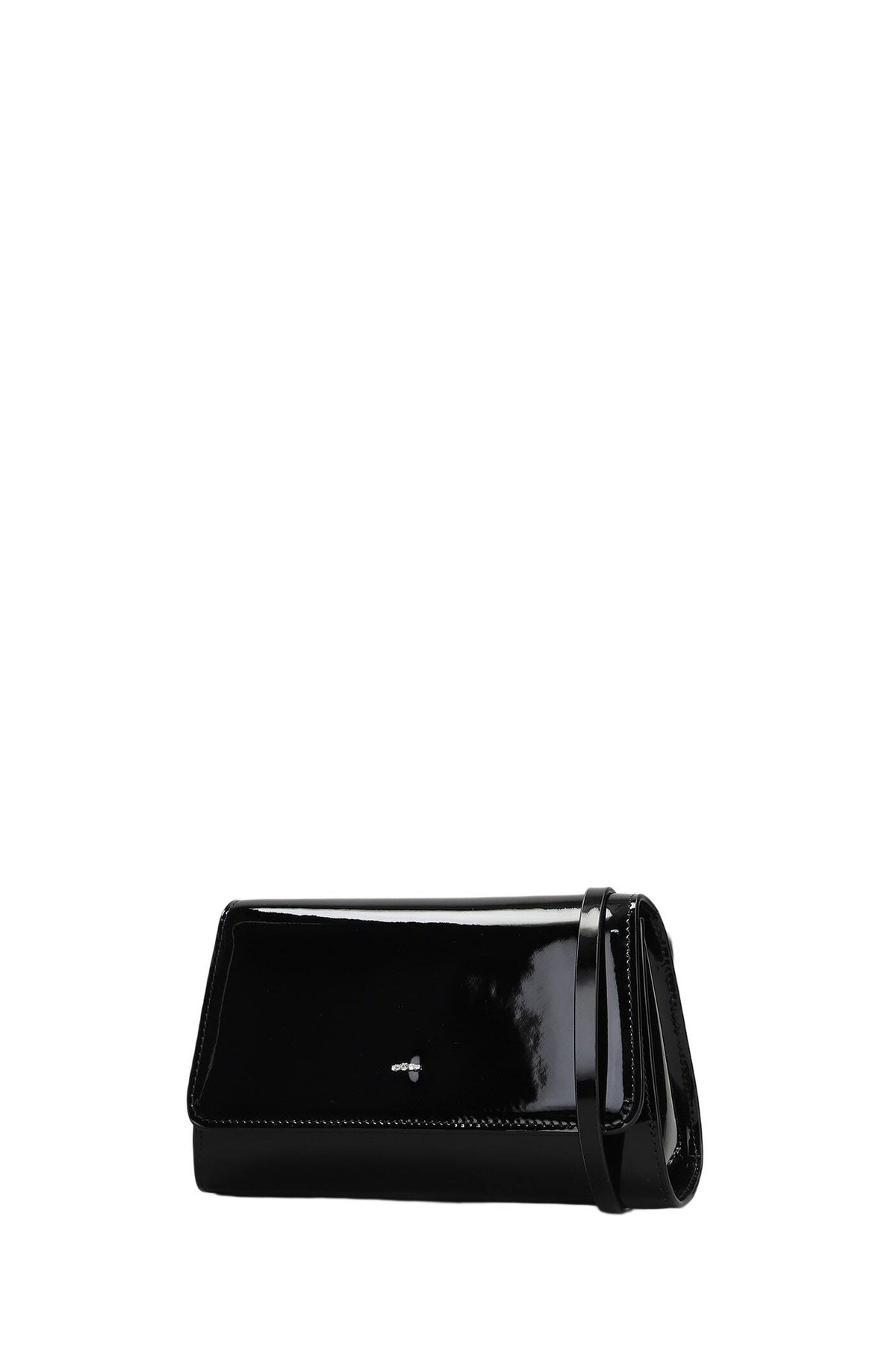 Giuseppe Zanotti Cleopatra Clutch In Black Patent Leather